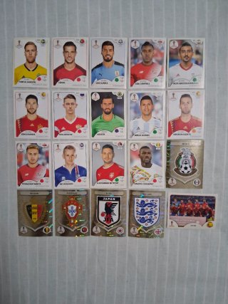 20 cromos Mundial Rusia 2018
