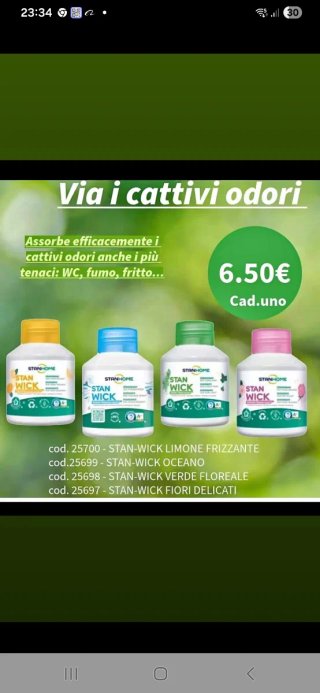 STAN-WICK Deodorante per Ambienti