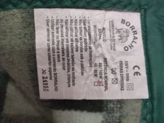 Manta Eléctrica Gris y Verde