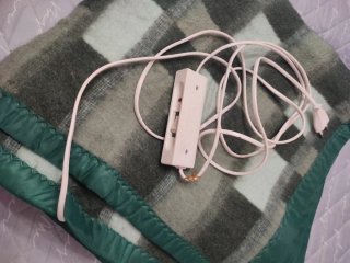 Manta Eléctrica Gris y Verde