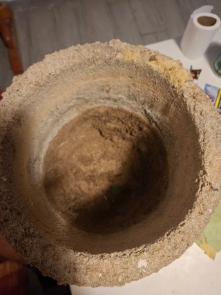 Antico vaso di pietra