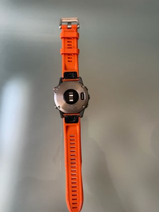 Garmin Fenix 6 Sapphire Naranja/Plata