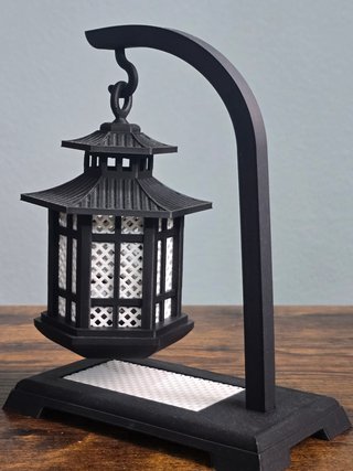 Lanterna Oriental Pagoda Preta