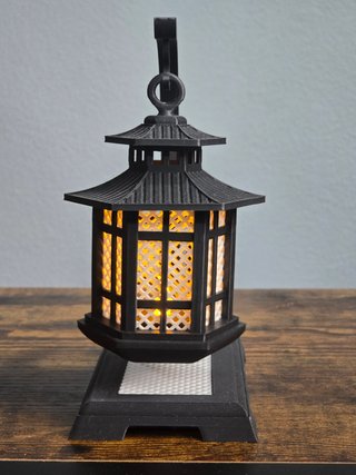 Lanterna Oriental Pagoda Preta