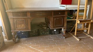 Escritorio vintage madera maciza