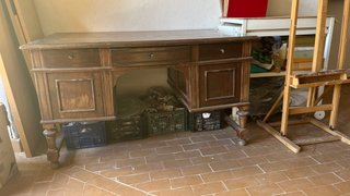 Escritorio vintage madera maciza