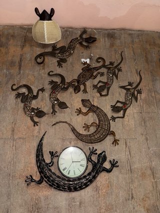 Decoración de pared de salamandras