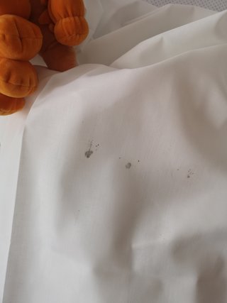 Juego de sábanas bordadas blancas cama 135/150