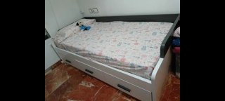 Cama nido con 3 cajones 90x200