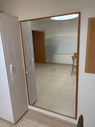 Espejo grande madera y cristal
