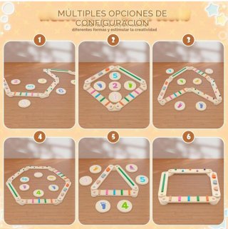 Barras de equilibrio de madera para niñ@s