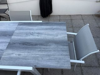 Mesa Terraza Extensible + 4 Sillas