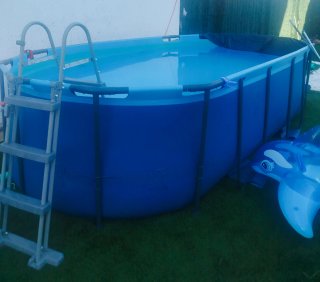 Piscina Ovalada Tubular 427x250x100 cm