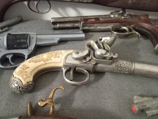 Colección de armas de juguete antiguas