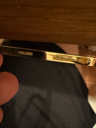 Gafas Cartier Santos Originales Doradas Marrones