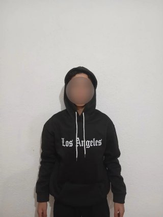 Sudadera Los Angeles Negra Talla S