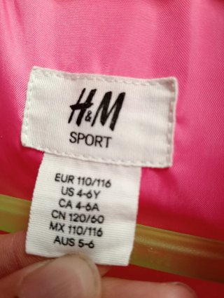 Chaleco de niña rosa H&M