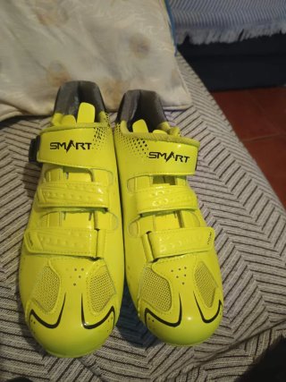 Zapatillas Ciclismo SMART Amarillo Neón Talla 44