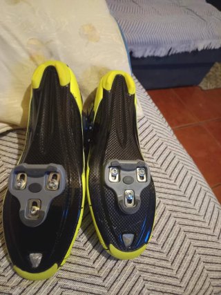 Zapatillas Ciclismo SMART Amarillo Neón Talla 44