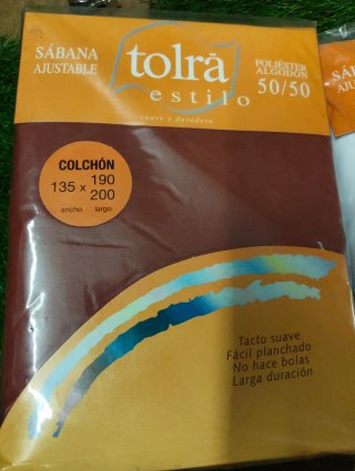Juego de sábanas bajeras para cama de matrimonio