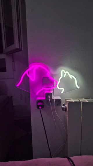 Panel LED Perro y Gato