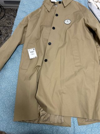 Gabardina Mango Beige/Marrón Talla M