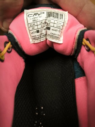Zapatillas CMP niña negras y rosas