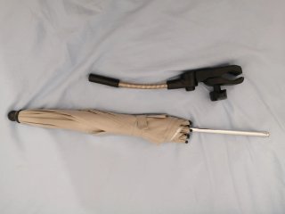 Parasol para carrito con soporte