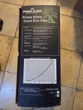 Filtro Prima Klima Coco Eco 125mm