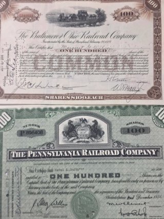 25 Acciones Trenes USA Siglo XX