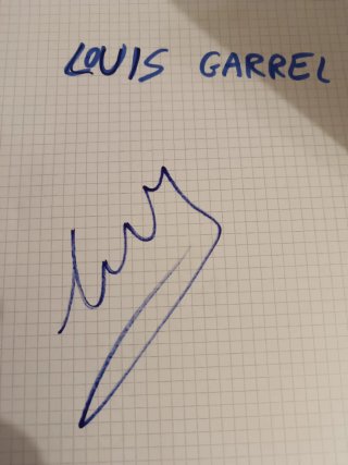 Autografo autentico di Louis Garrel mostra cinema