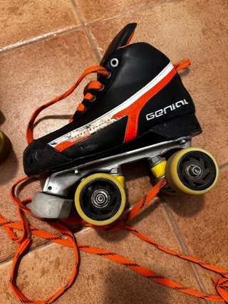 Patines Hockey Genial Negro Naranja T37