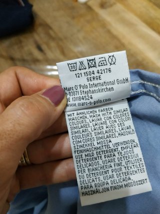 Camisa Marc O'Polo azul