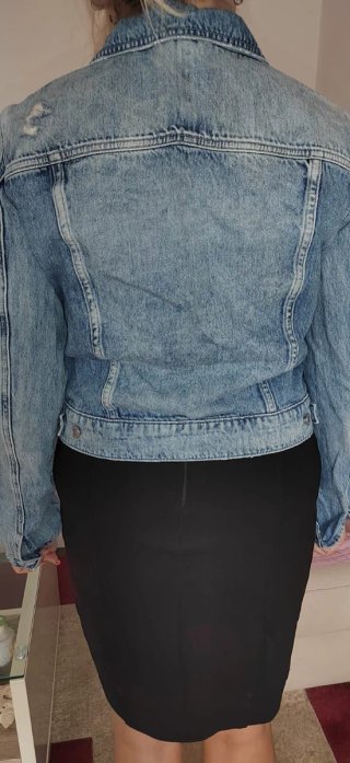 Giacca Jeans Guess Cropped Strappi