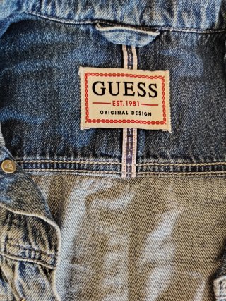 Giacca Jeans Guess Cropped Strappi