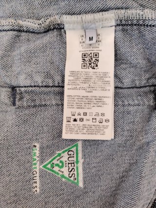 Giacca Jeans Guess Cropped Strappi