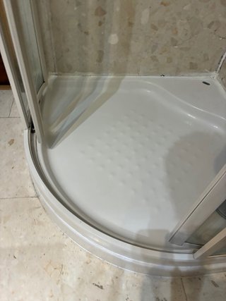Plato de ducha blanco acrílico