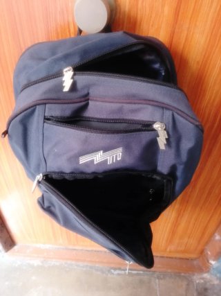 Mochila escolar azul MITO