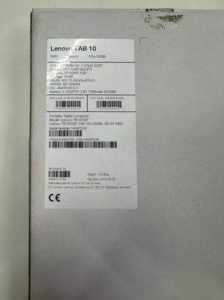 Tablet Lenovo TB-X103F 10 Android 6.0
