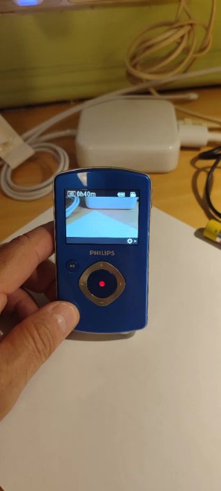 Videocámara Philips Azul
