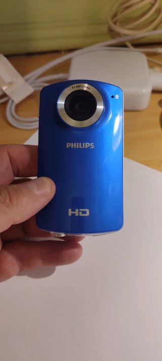 Videocámara Philips Azul