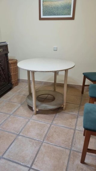 Mesa camilla redonda madera