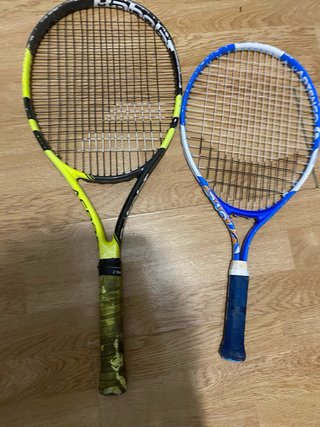 Lote 5 raquetas tenis usadas