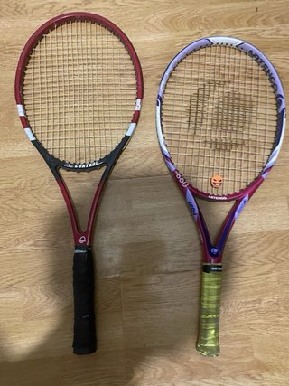 Lote 5 raquetas tenis usadas