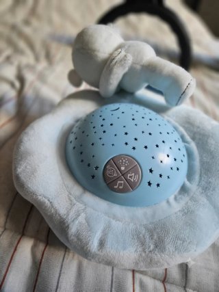 Proyector Estrellas Bebé Peluche Azul