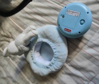 Proyector Estrellas Bebé Peluche Azul
