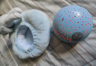 Proyector Estrellas Bebé Peluche Azul