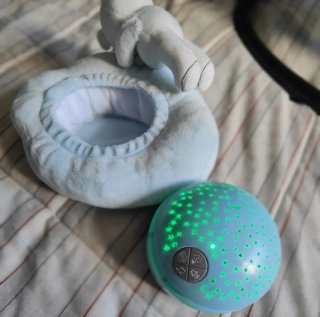 Proyector Estrellas Bebé Peluche Azul