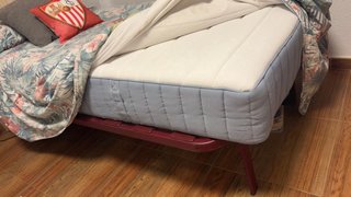 Cabecero madera maciza + Cama 90 cm