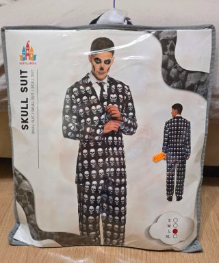 Disfraz Traje Calavera PARTILANDIA Talla L
